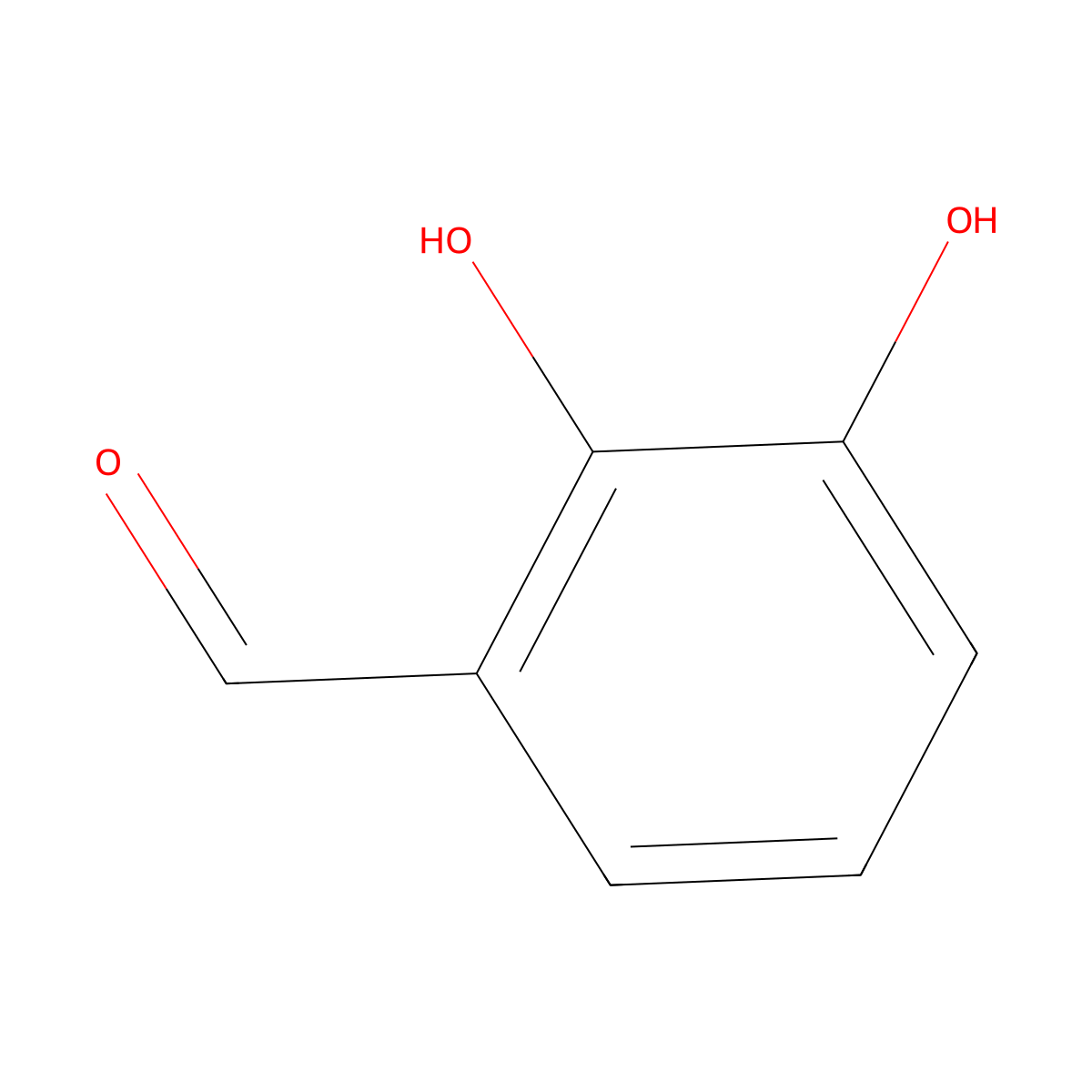 2,3-Dihydroxybenzaldehyde molecular structure, CAS 24677-78-9