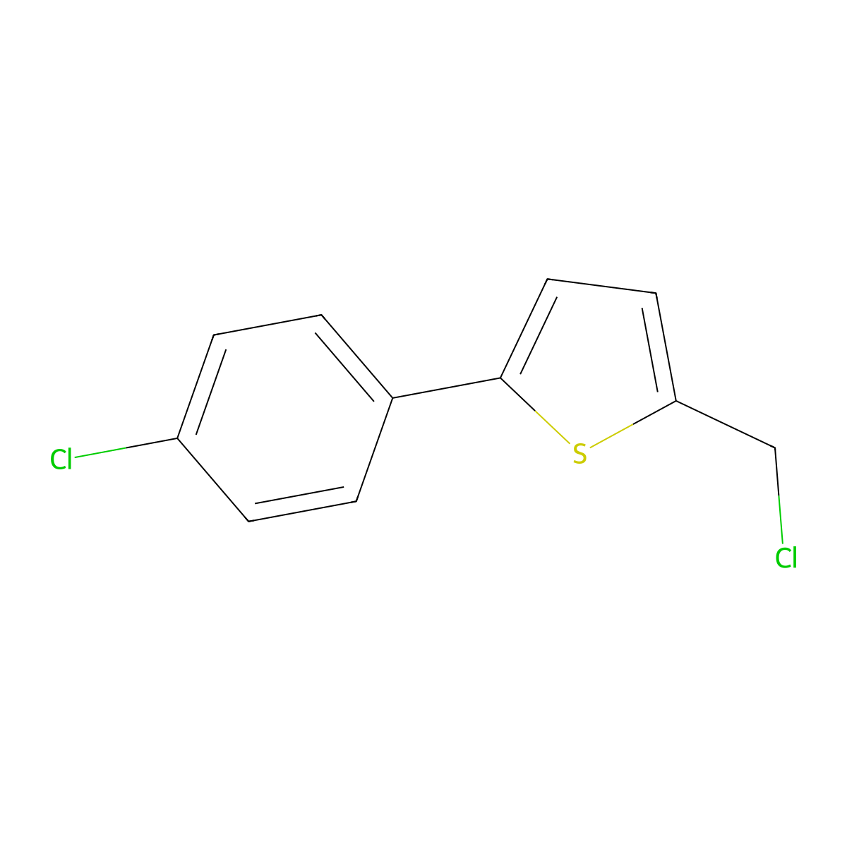2-(Chloromethyl)-5-(4-chlorophenyl)thiophene molecular structure, CAS 24680-30-6