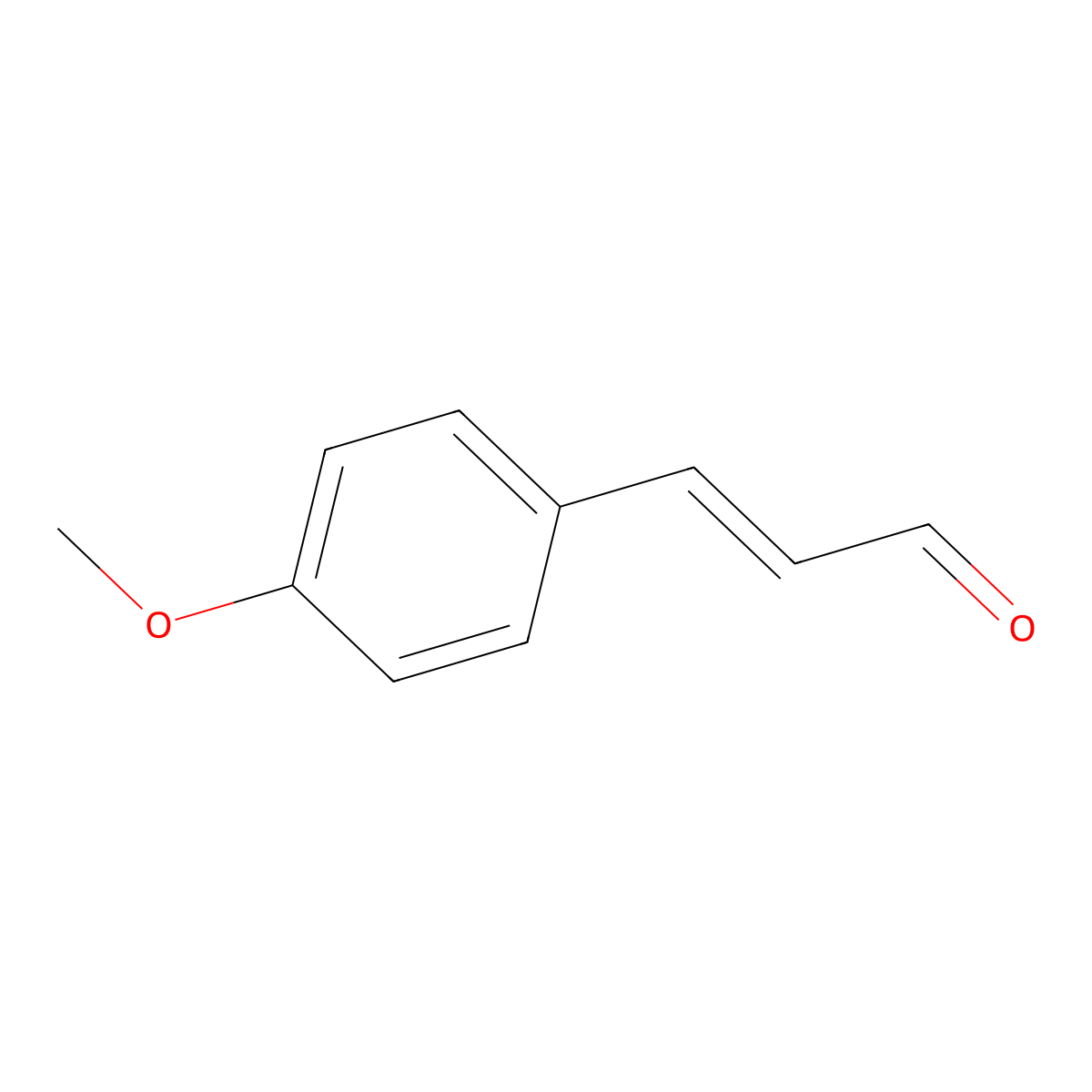 p-METHOXYCINNAMALDEHYDE molecular structure, CAS 24680-50-0