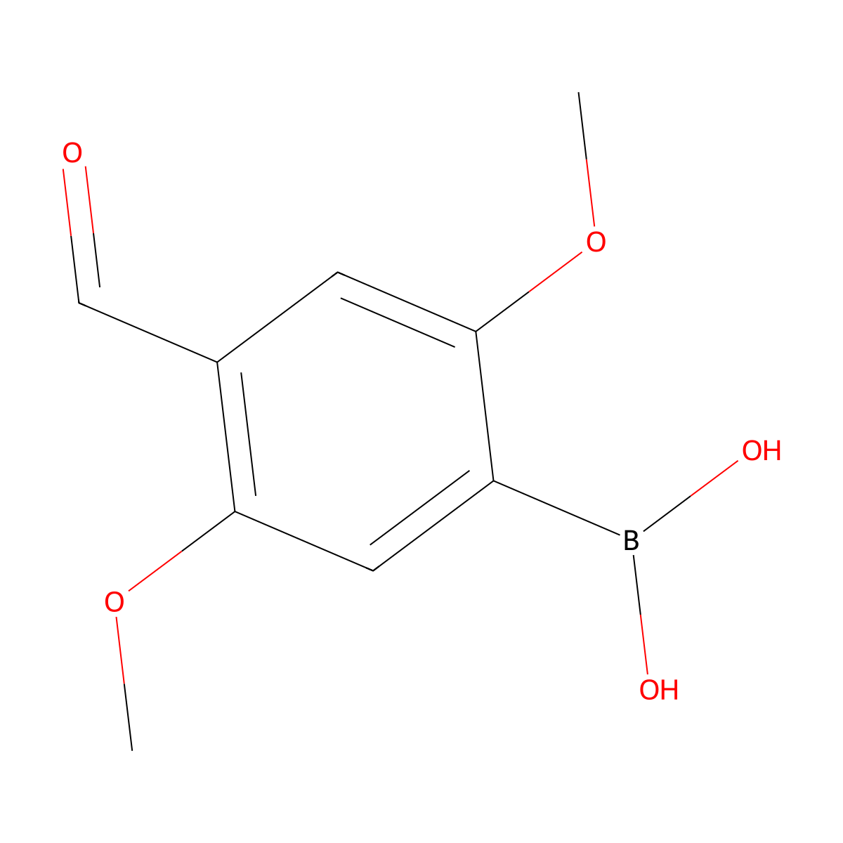 2,5-Dimethoxy-4-formylphenylboronic acid molecular structure, CAS 2468045-30-7