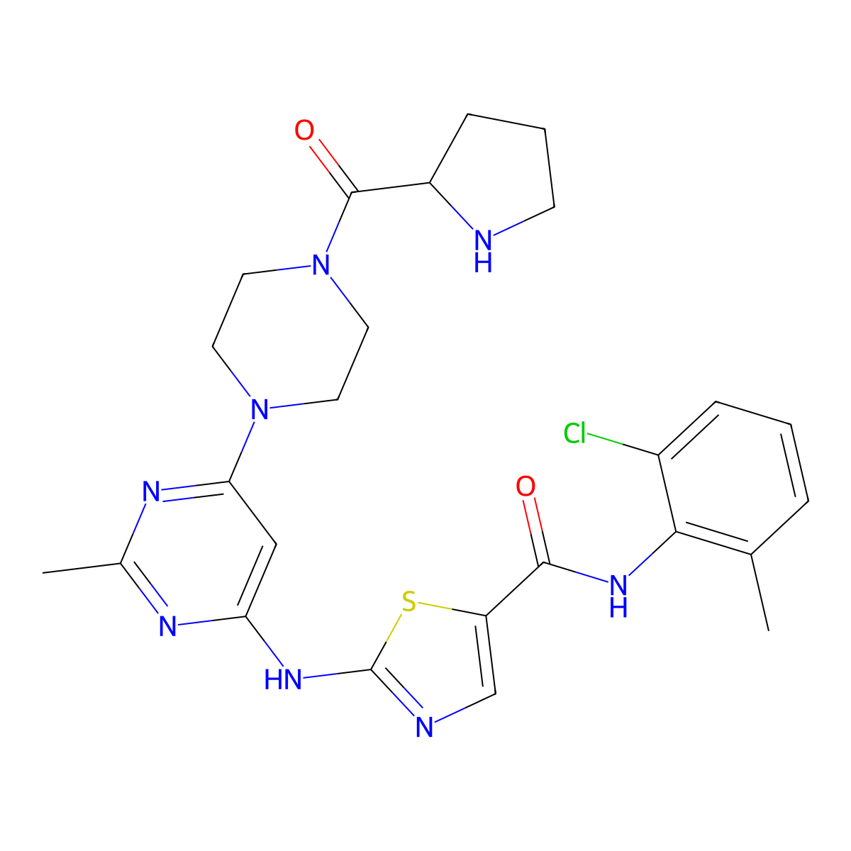 Pro-Dasatinib molecular structure, CAS 2468065-01-0
