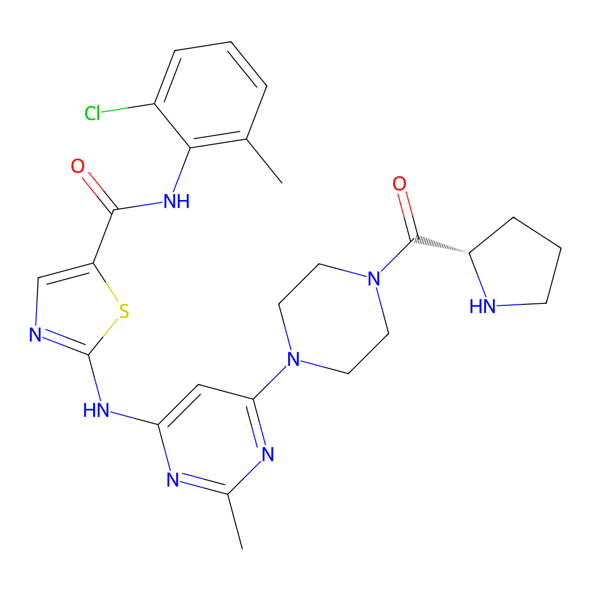 Pro-Dasatinib molecular structure, CAS 2468065-01-0