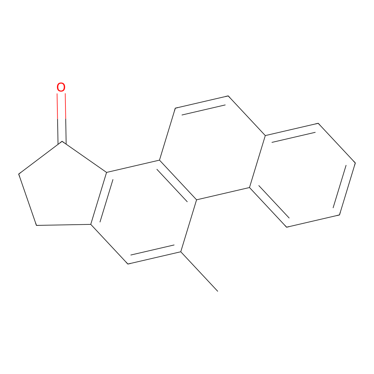 Cyclopenta(a)phenanthren-15-one, 16,17-dihydro-11-methyl- molecular structure, CAS 24684-42-2
