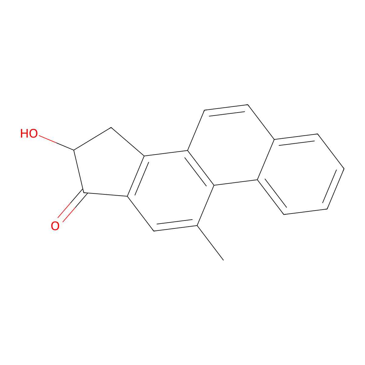 15,16-Dihydro-16-hydroxy-11-methylcyclopenta(a)phenanthren-17-one molecular structure, CAS 24684-56-8