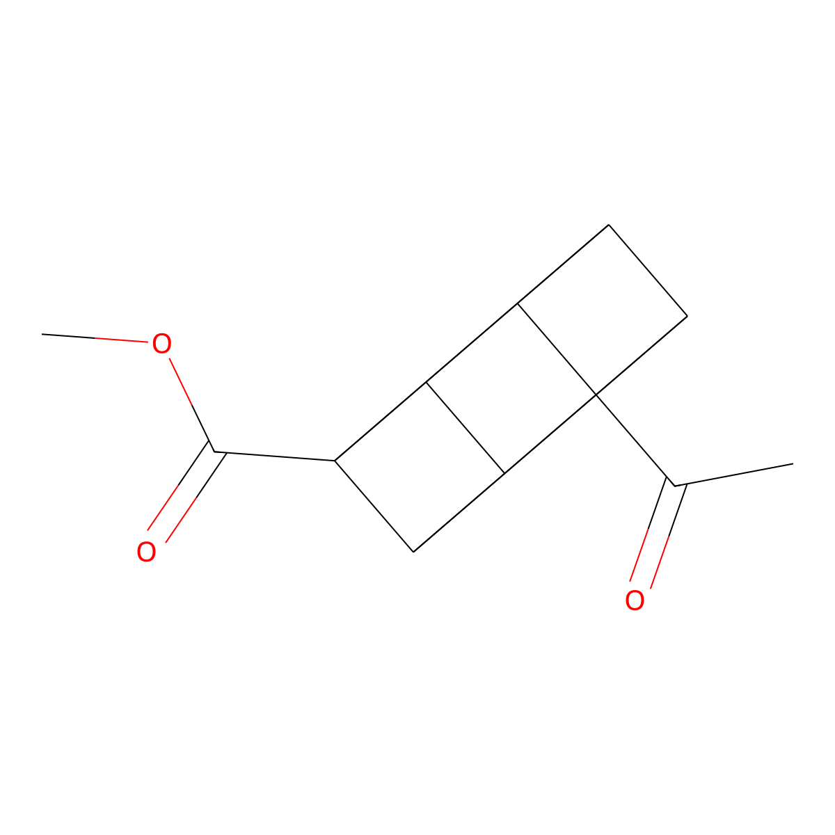Methyl 4-acetylcubane-1-carboxylate molecular structure, CAS 246854-75-1