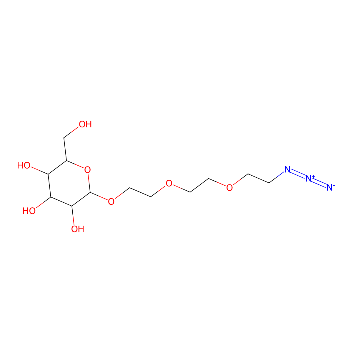 alpha-Man-teg-N3 molecular structure, CAS 246855-76-5