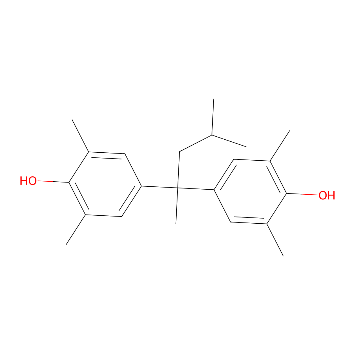 4-[1-(4-Hydroxy-3,5-dimethylphenyl)-1,3-dimethylbutyl]-2,6-dimethylphenol molecular structure, CAS 246862-75-9