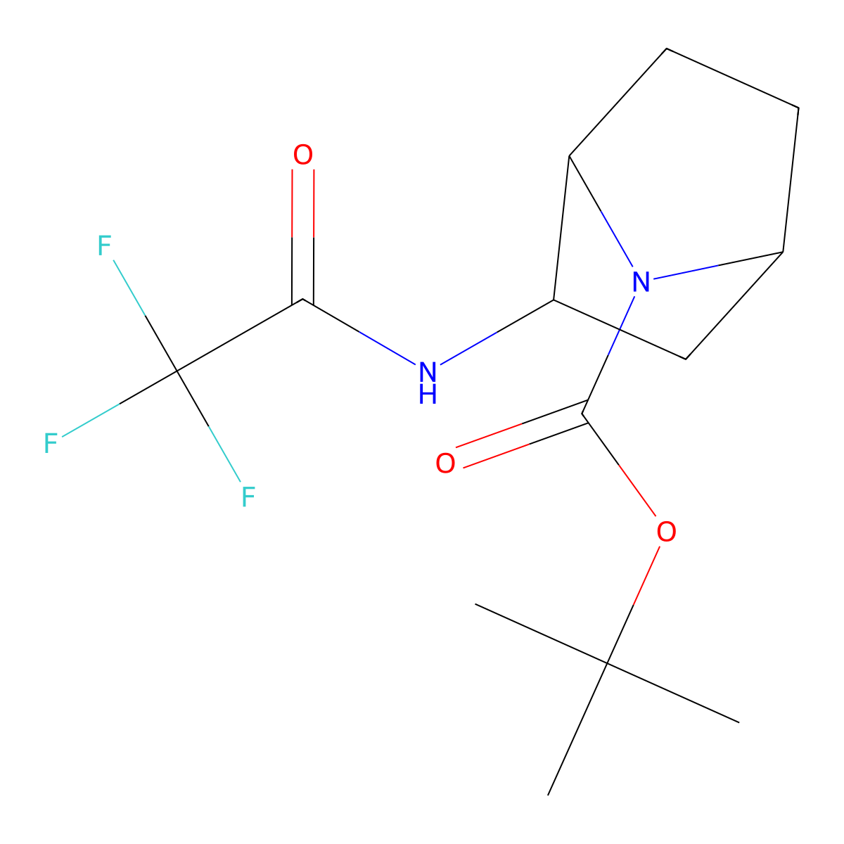 tert-Butyl (1R,2S,4S)-2-(2,2,2-trifluoroacetamido)-7-azabicyclo[2.2.1]heptane-7-carboxylate molecular structure, CAS 2468620-78-0