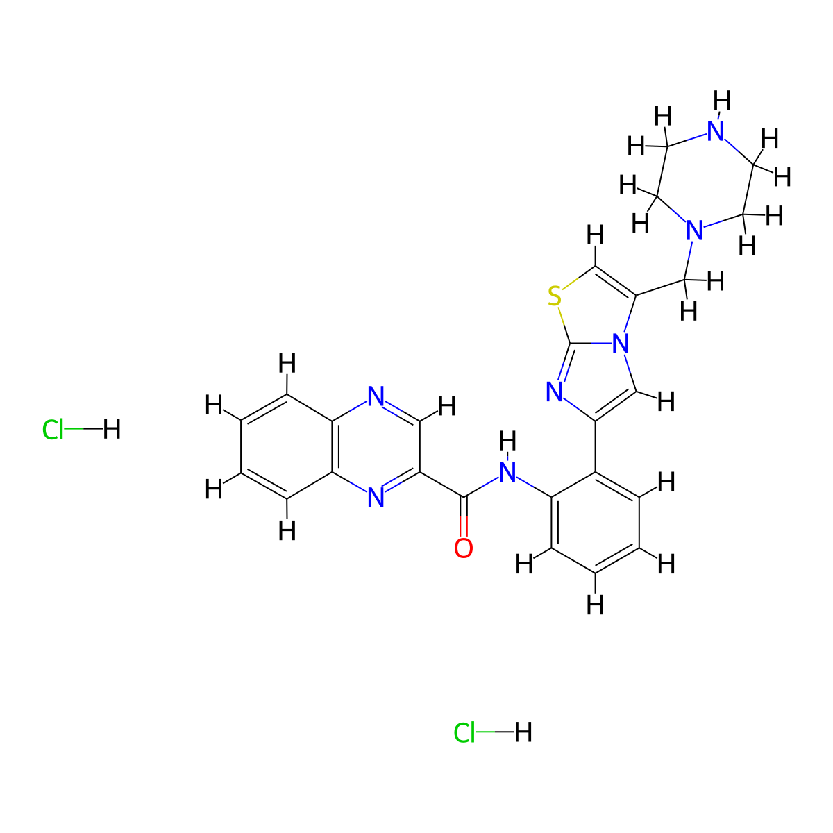 SRT 1720 (dihydrochloride) molecular structure, CAS 2468639-77-0