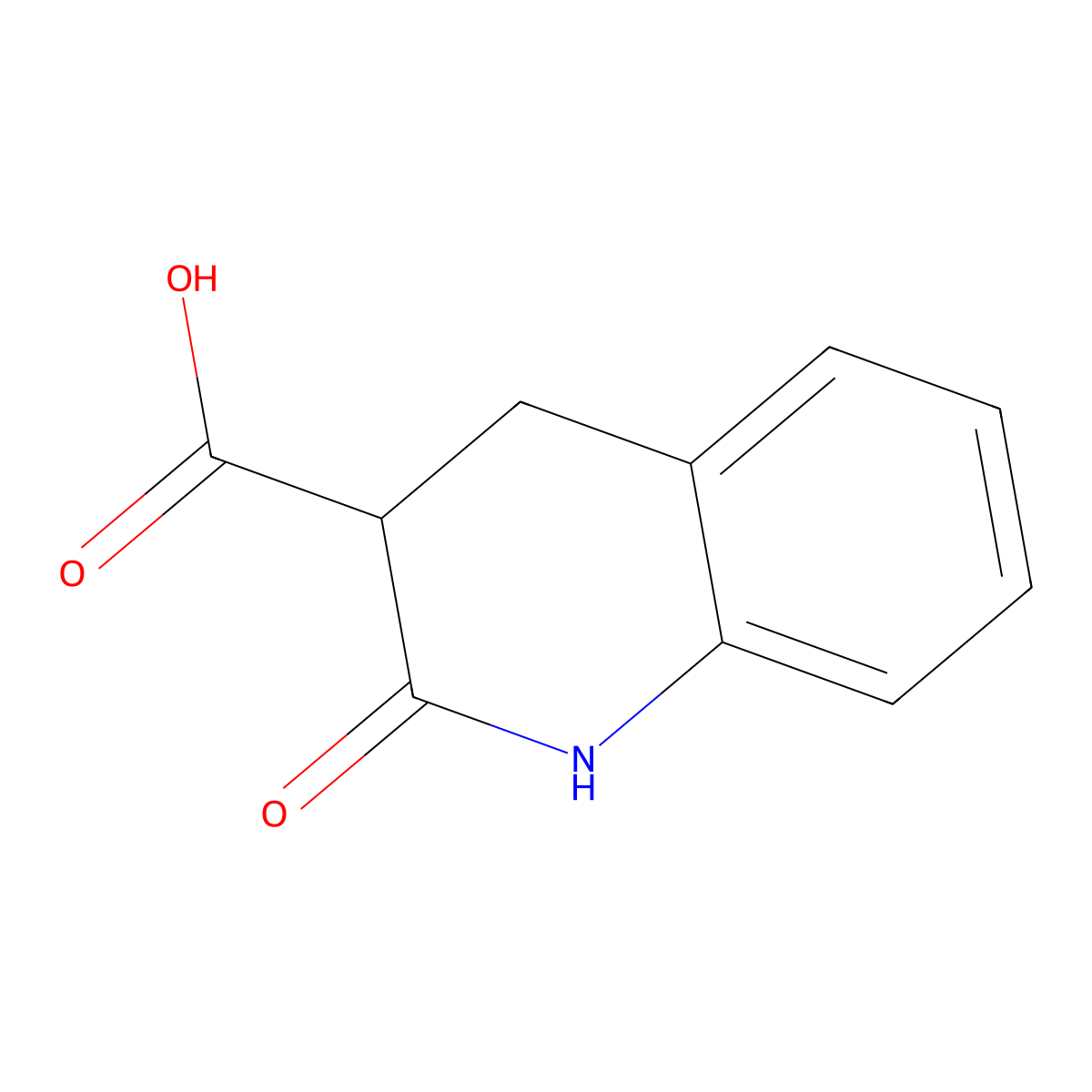 2-Oxo-1,2,3,4-tetrahydroquinoline-3-carboxylic acid molecular structure, CAS 246867-17-4