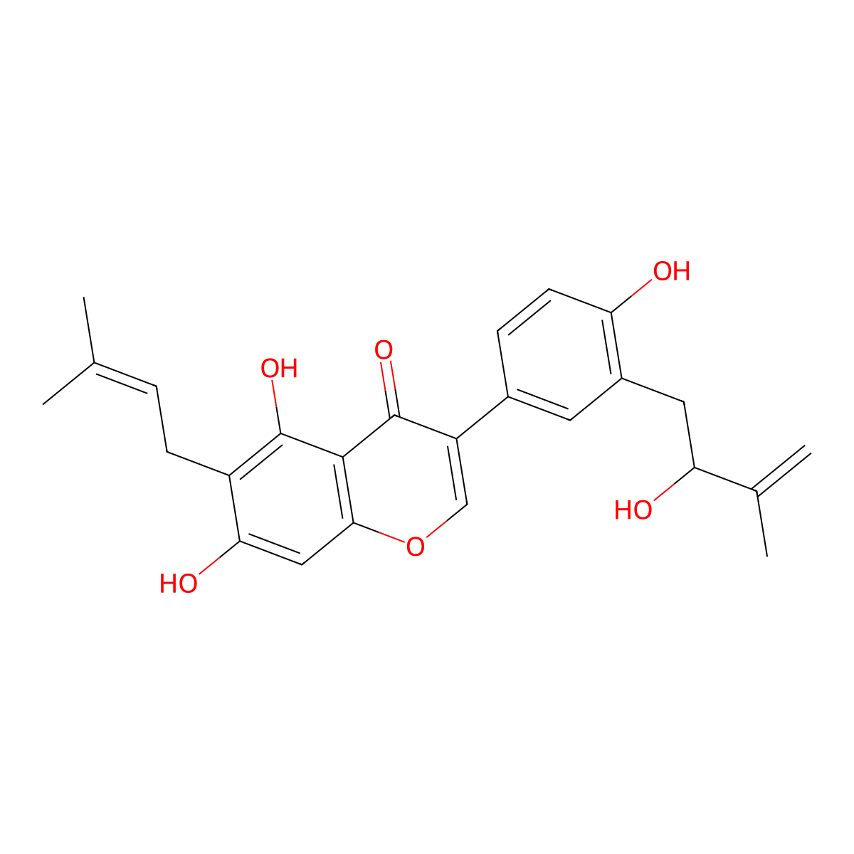 Derrisisoflavone B molecular structure, CAS 246870-75-7
