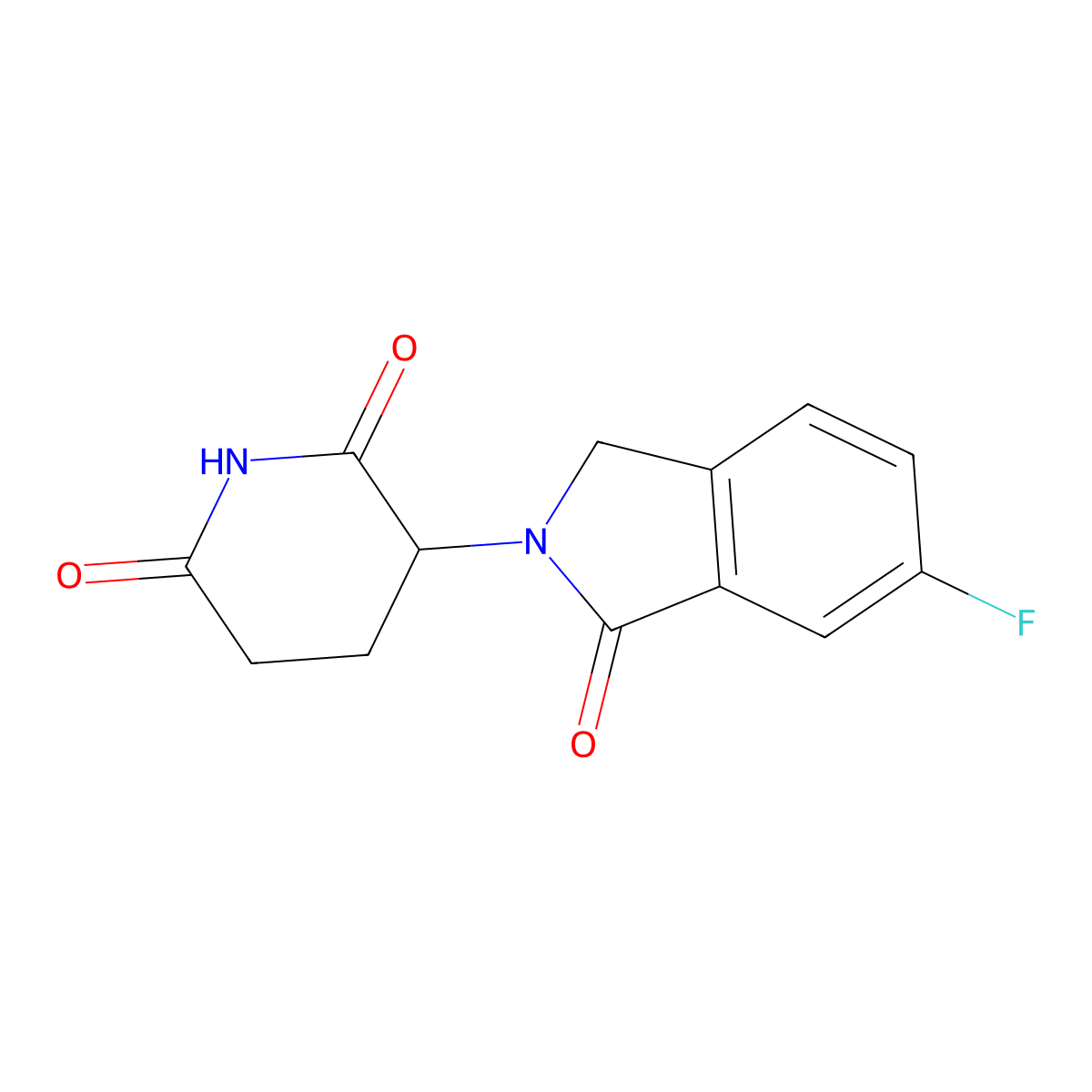 Lenalidomide-6-F molecular structure, CAS 2468780-87-0