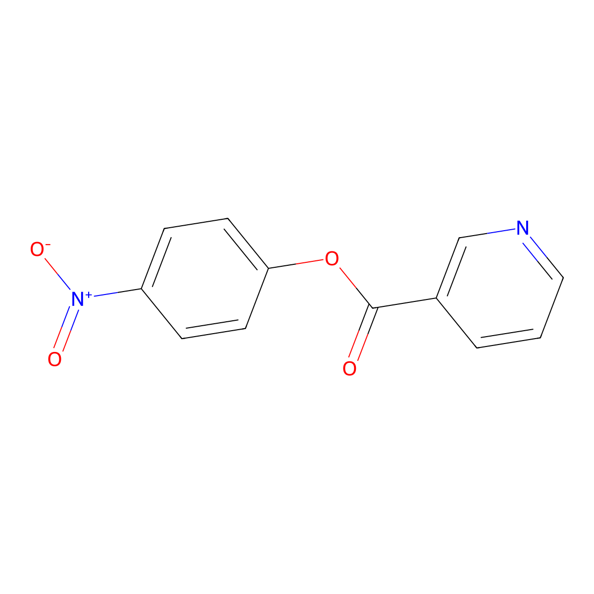 4-Nitrophenyl nicotinate molecular structure, CAS 24690-42-4