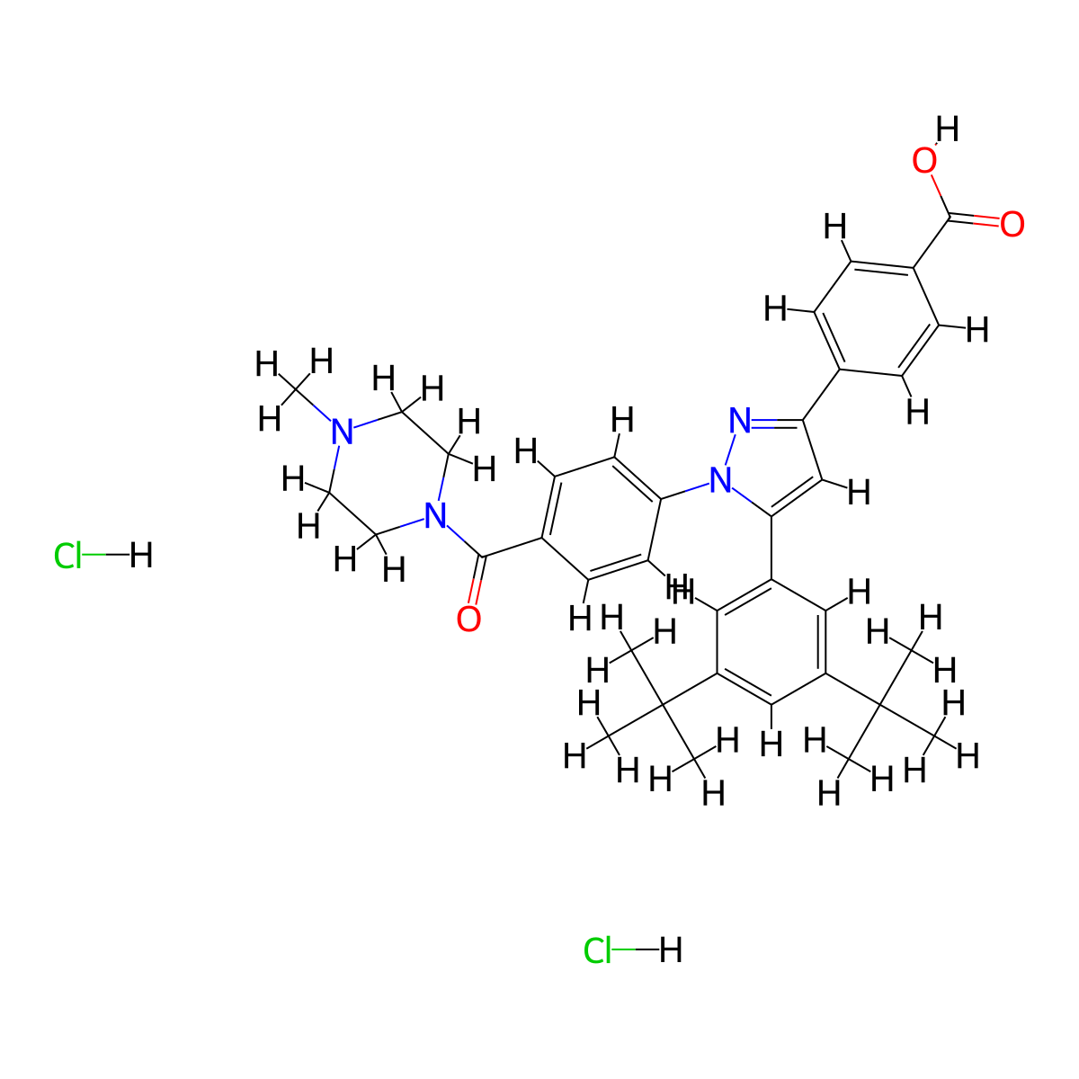 LY 2955303 dihydrochloride molecular structure, CAS 2469014-43-3