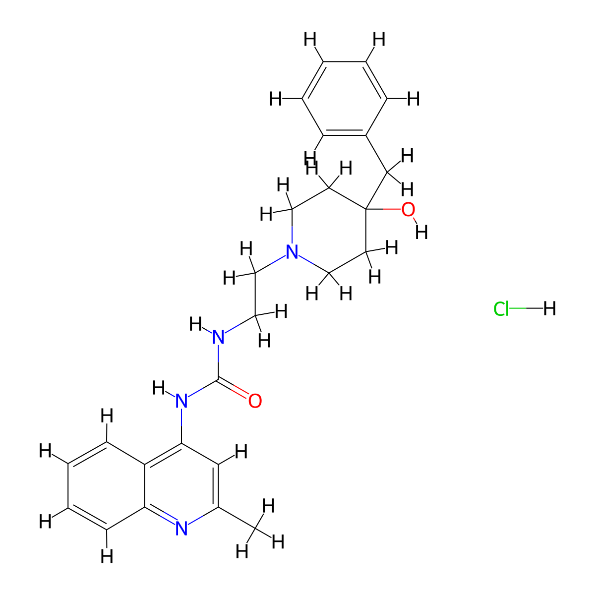 Palosuran hydrochloride molecular structure, CAS 2469274-58-4