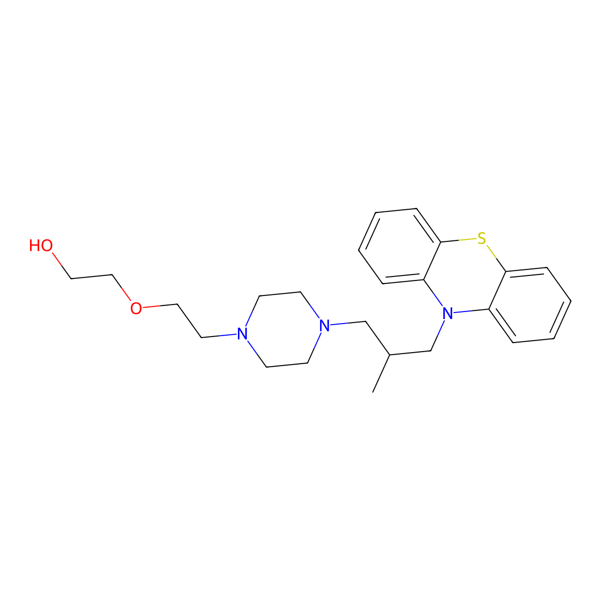 Dixyrazine molecular structure, CAS 2470-73-7