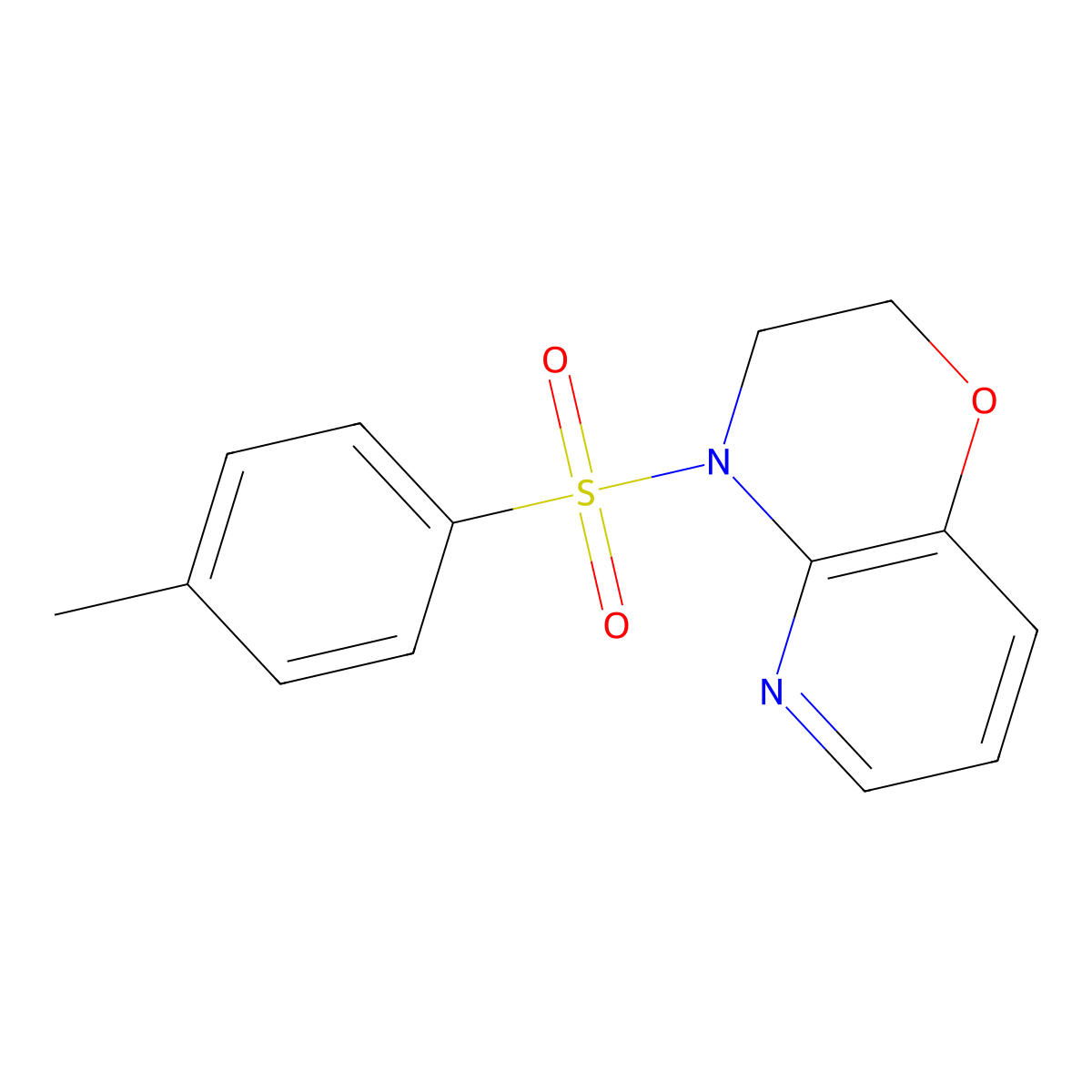 4-Tosyl-3,4-dihydro-2H-pyrido[3,2-B][1,4]oxazine molecular structure, CAS 2470049-75-1
