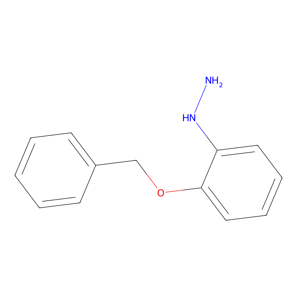 (2-Benzyloxy-phenyl)-hydrazine molecular structure, CAS 247023-19-4