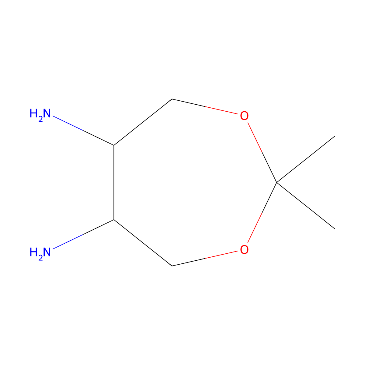 (5R,6S)-2,2-dimethyl-1,3-dioxepane-5,6-diamine molecular structure, CAS 2470278-92-1