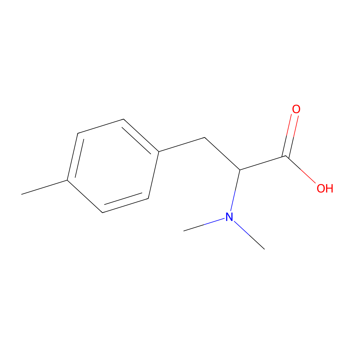 (2S)-2-(dimethylamino)-3-(4-methylphenyl)propanoic acid molecular structure, CAS 2470279-00-4