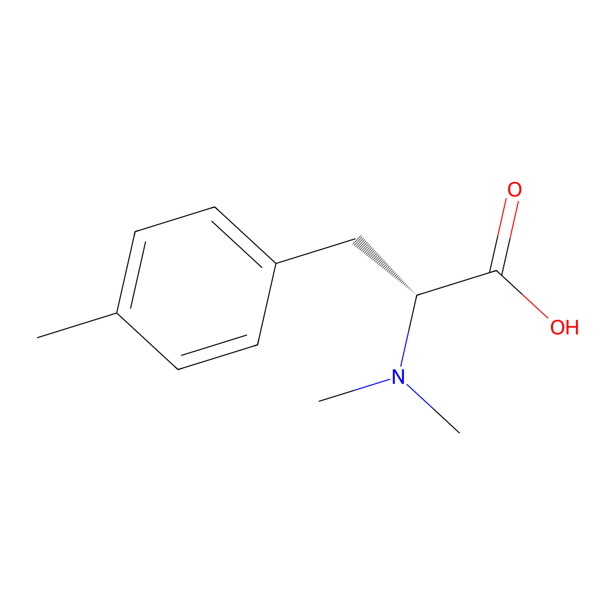 (2R)-2-(Dimethylamino)-3-(4-methylphenyl)propanoic acid molecular structure, CAS 2470280-17-0