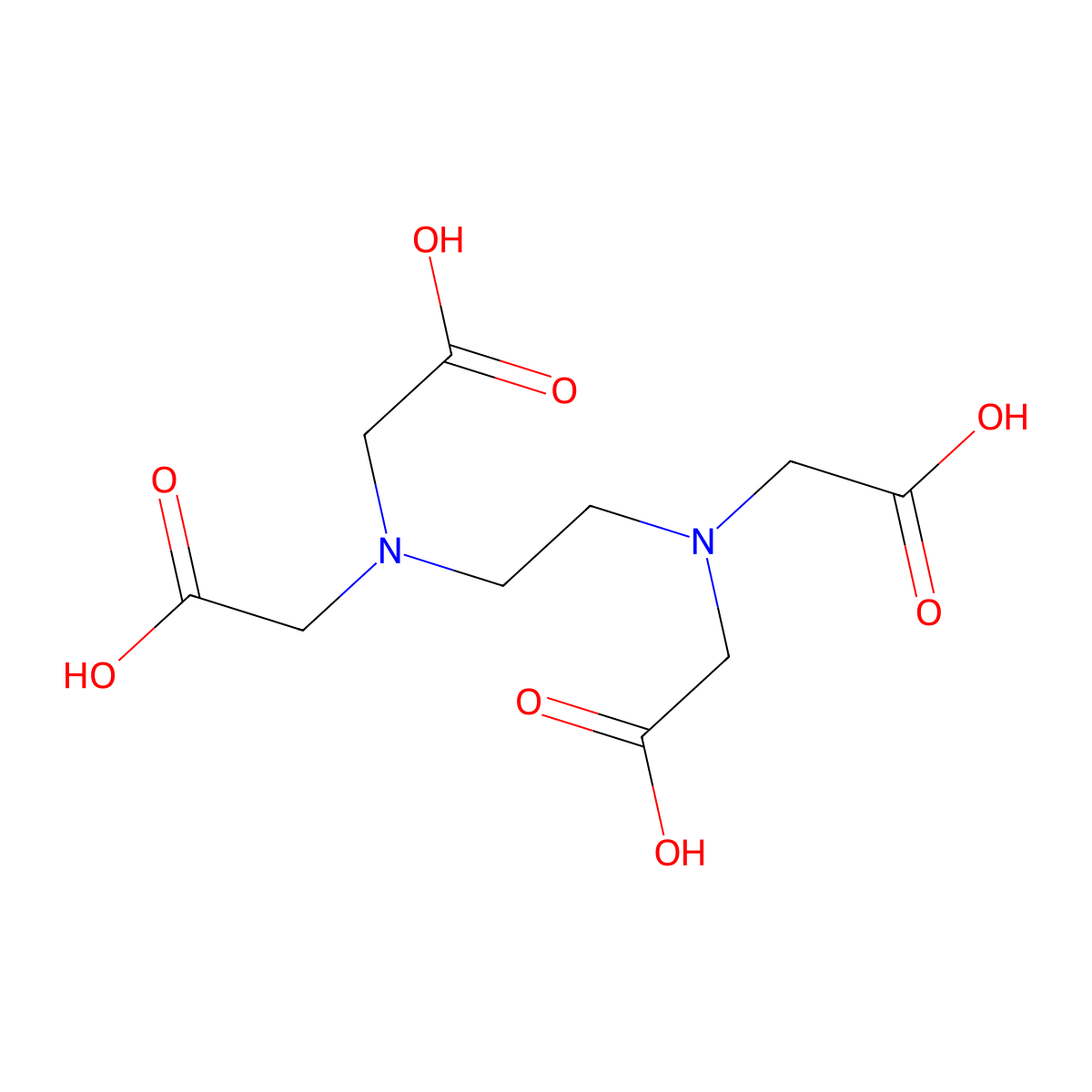 Ethylenediaminetetraacetic Acid molecular structure, CAS 24704-41-4