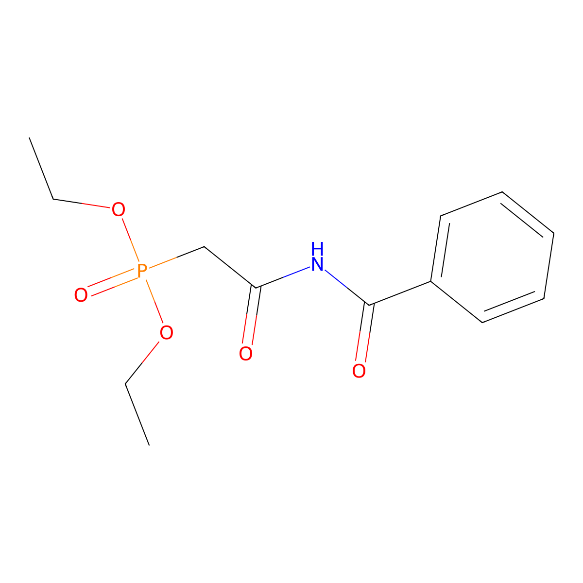 Diethyl [2-oxo-2-(phenylformamido)ethyl]phosphonate molecular structure, CAS 247043-57-8