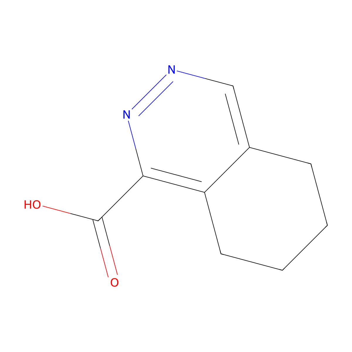 5,6,7,8-Tetrahydrophthalazine-1-carboxylic acid molecular structure, CAS 2470435-18-6