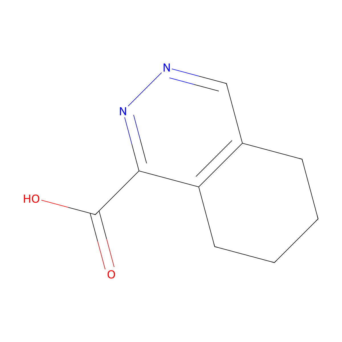 5,6,7,8-Tetrahydrophthalazine-1-carboxylic acid molecular structure, CAS 2470435-18-6