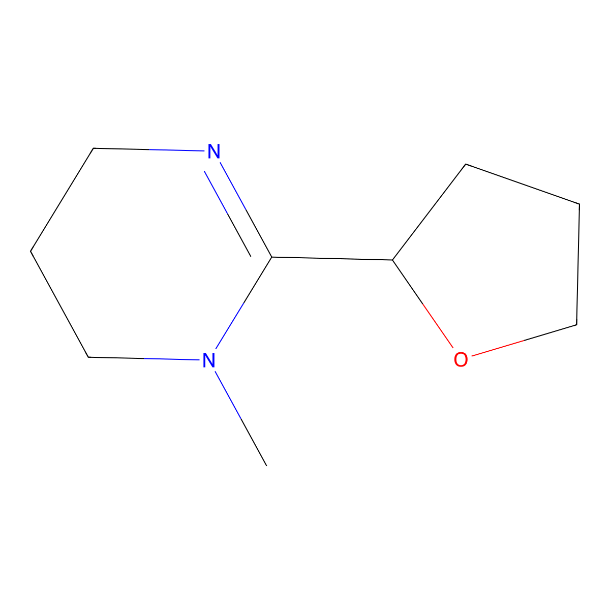 1-Methyl-2-(oxolan-2-yl)-1,4,5,6-tetrahydropyrimidine molecular structure, CAS 2470435-59-5