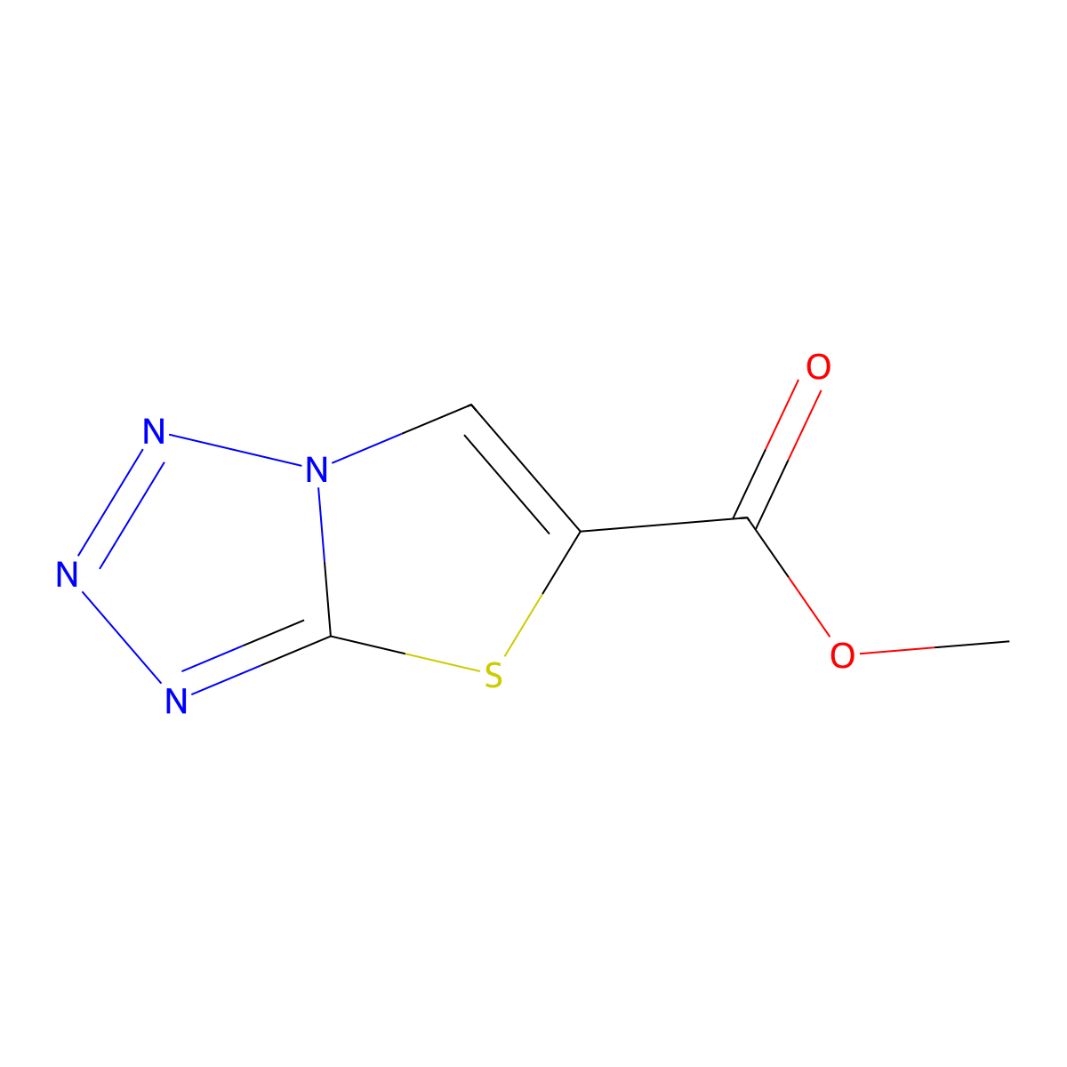 Methyl [1,2,3,4]tetrazolo[5,1-b][1,3]thiazole-5-carboxylate molecular structure, CAS 2470435-66-4