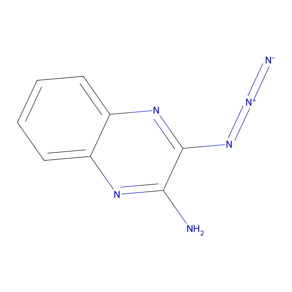 3-Azidoquinoxalin-2-amine molecular structure, CAS 2470436-61-2