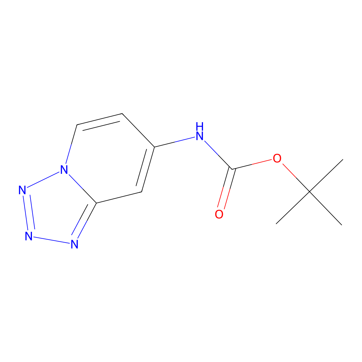 tert-butyl N-{[1,2,3,4]tetrazolo[1,5-a]pyridin-7-yl}carbamate molecular structure, CAS 2470436-73-6