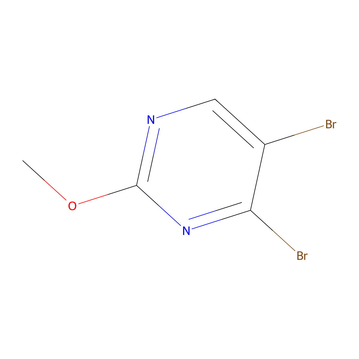 4,5-Dibromo-2-methoxypyrimidine molecular structure, CAS 2470436-74-7