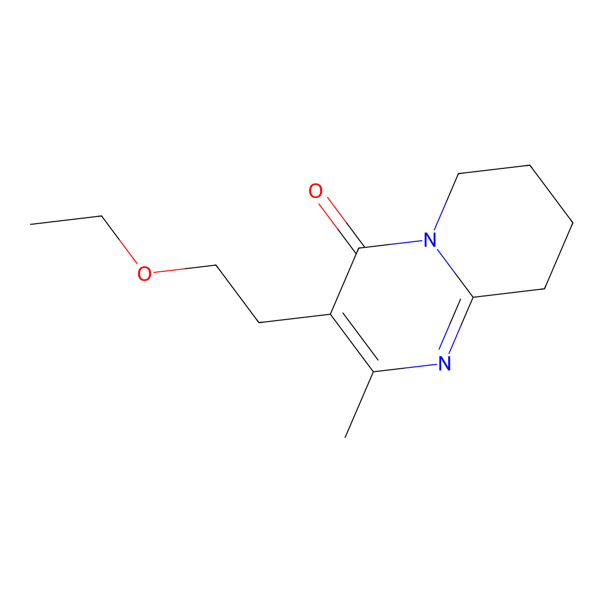 3-(2-Ethoxyethyl)-2-methyl-6,7,8,9-tetrahydropyrido[1,2-a]pyrimidin-4-one molecular structure, CAS 2470437-17-1