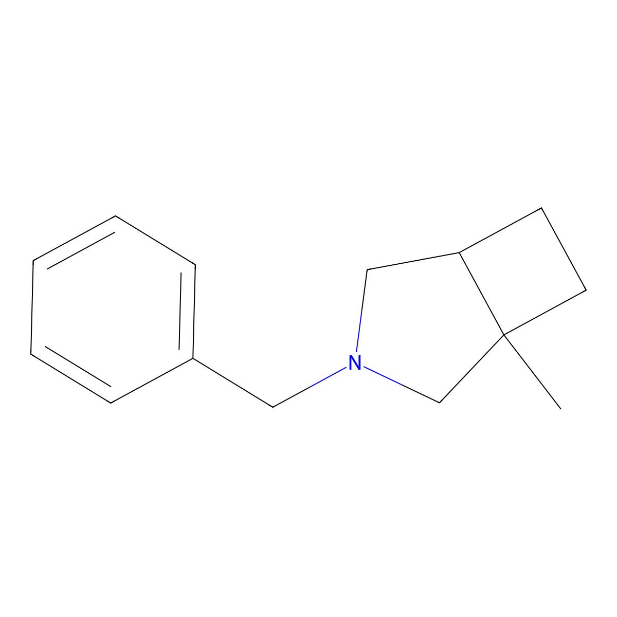 3-Benzyl-1-methyl-3-azabicyclo[3.2.0]heptane molecular structure, CAS 2470437-19-3