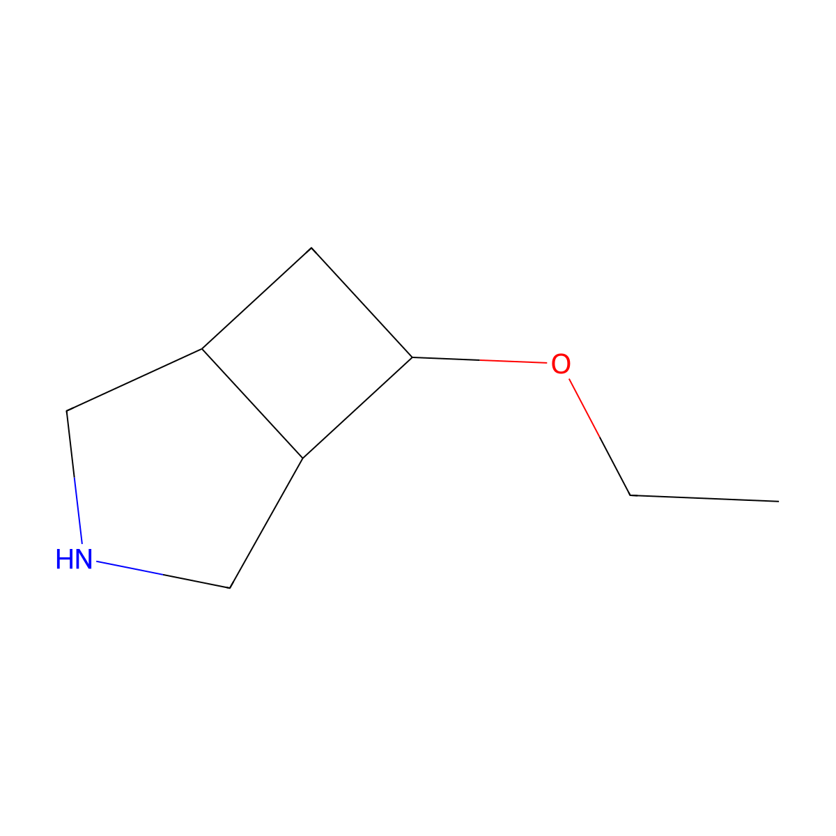 6-Ethoxy-3-azabicyclo[3.2.0]heptane molecular structure, CAS 2470437-21-7