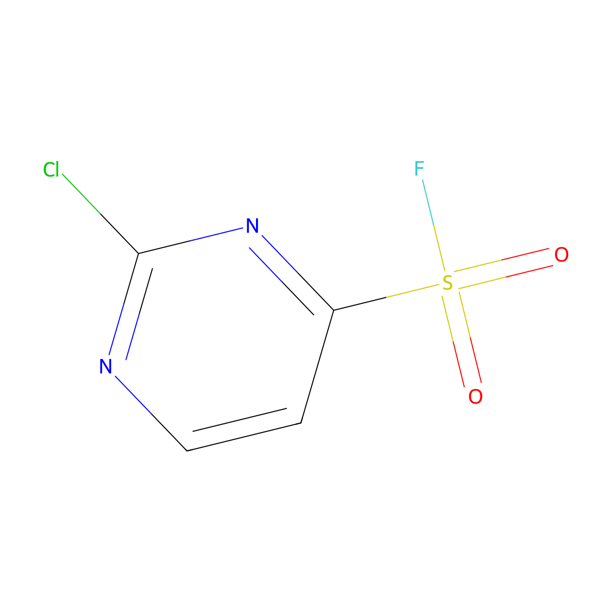 2-Chloropyrimidine-4-sulfonyl fluoride molecular structure, CAS 2470437-70-6