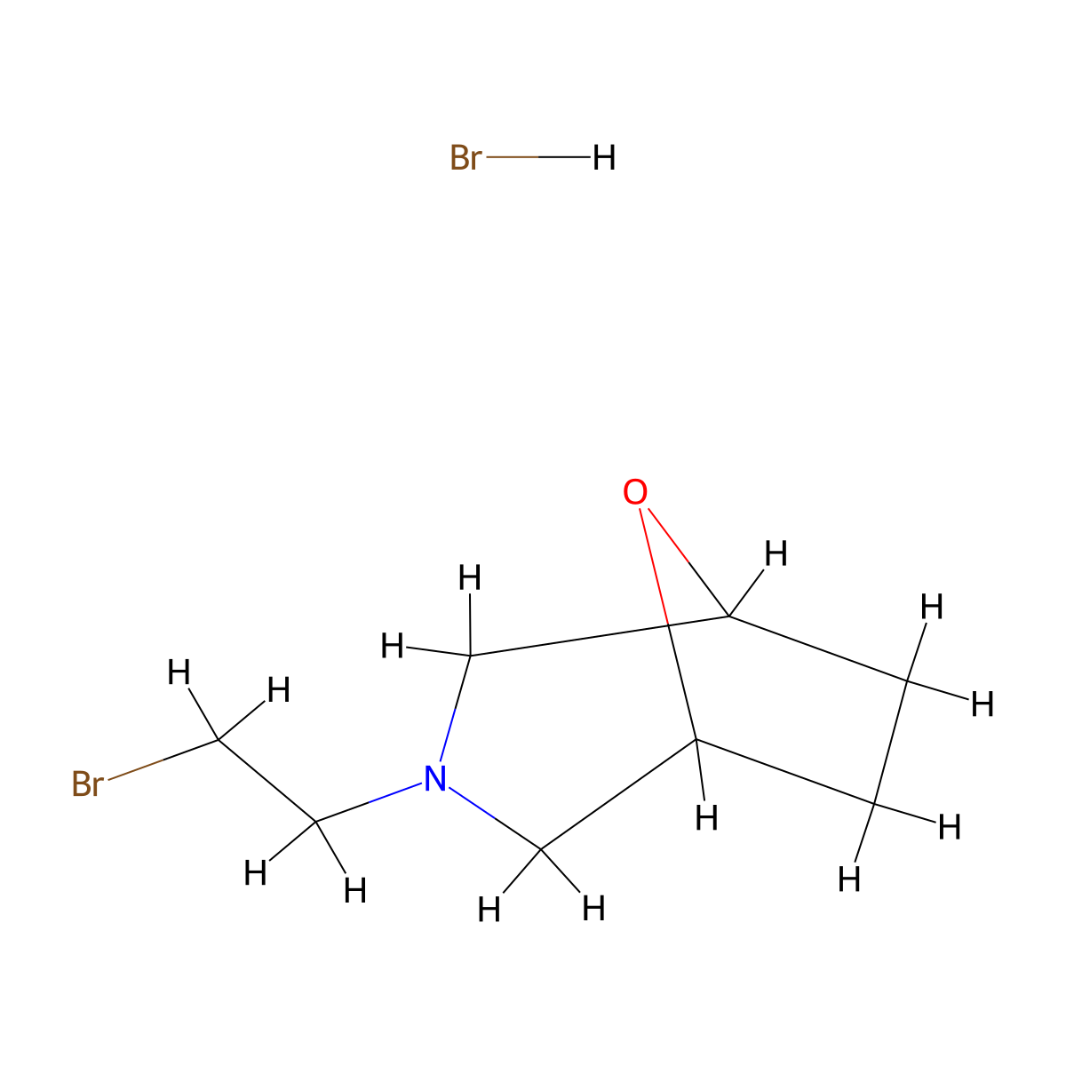 3-(2-Bromoethyl)-8-oxa-3-azabicyclo[3.2.1]octane hydrobromide molecular structure, CAS 2470437-96-6