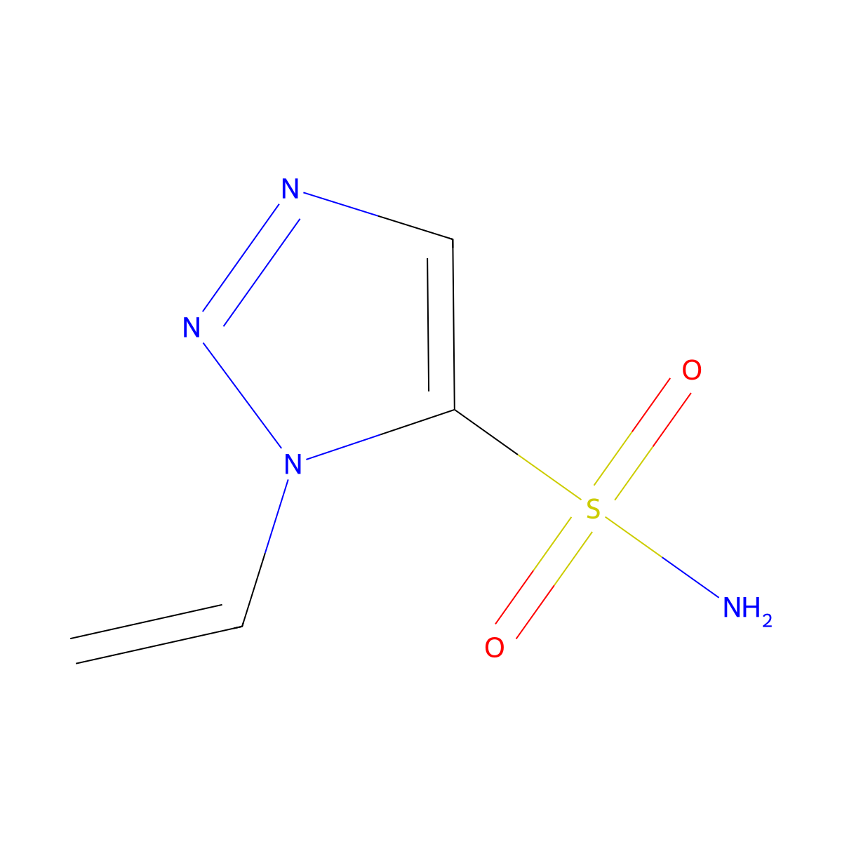 1-ethenyl-1H-1,2,3-triazole-5-sulfonamide molecular structure, CAS 2470438-31-2