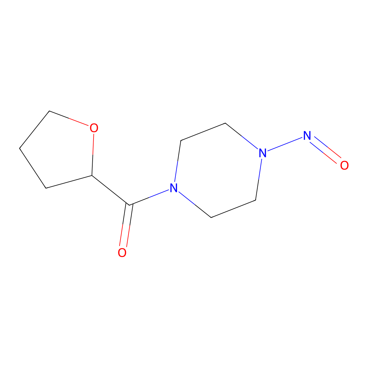 N-Nitroso Tetrahydrofuroylpiprazine molecular structure, CAS 2470438-57-2