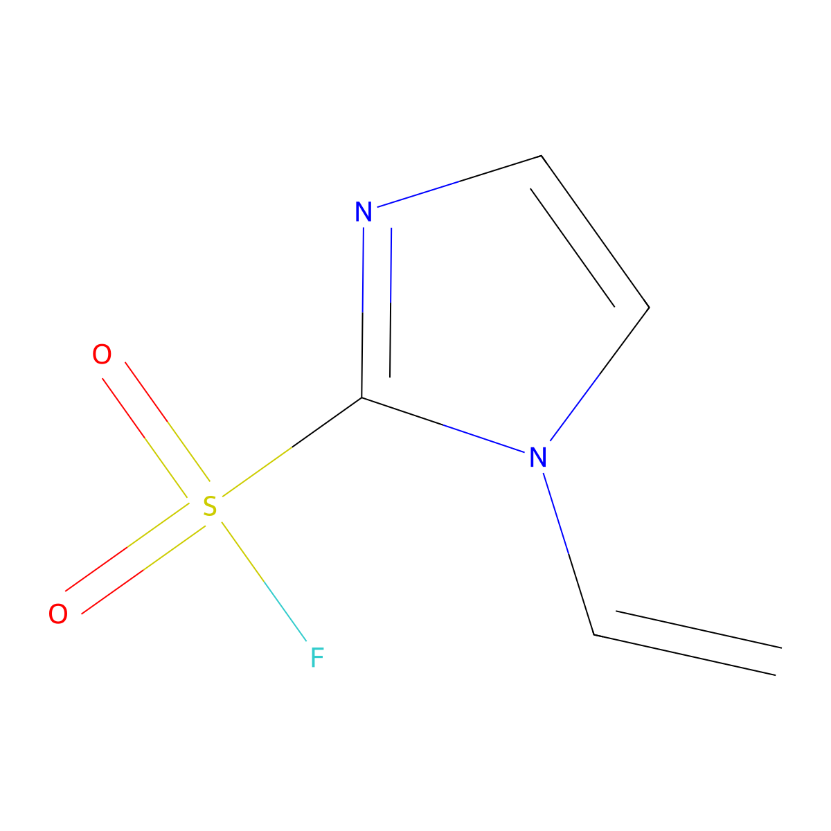 1-ethenyl-1H-imidazole-2-sulfonylfluoride molecular structure, CAS 2470438-81-2
