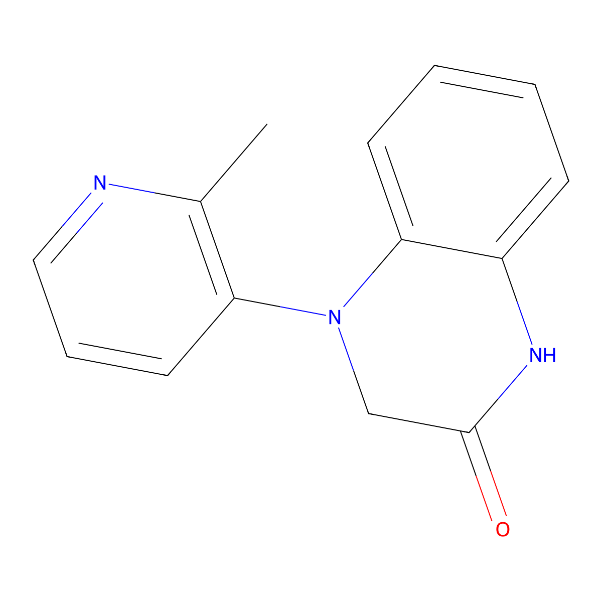 4-(2-Methylpyridin-3-yl)-1,2,3,4-tetrahydroquinoxalin-2-one molecular structure, CAS 2470439-08-6