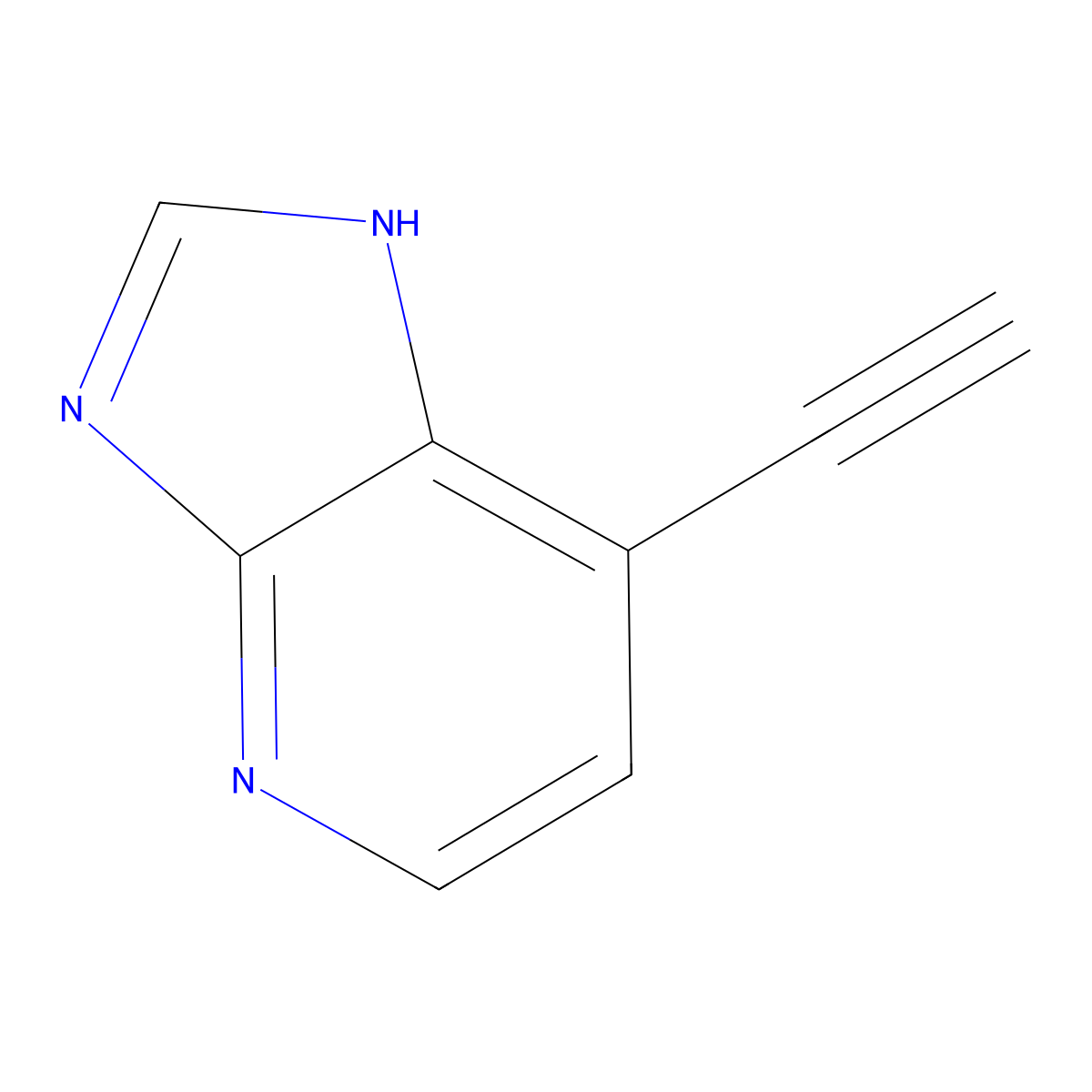 7-ethynyl-3H-imidazo[4,5-b]pyridine molecular structure, CAS 2470439-27-9