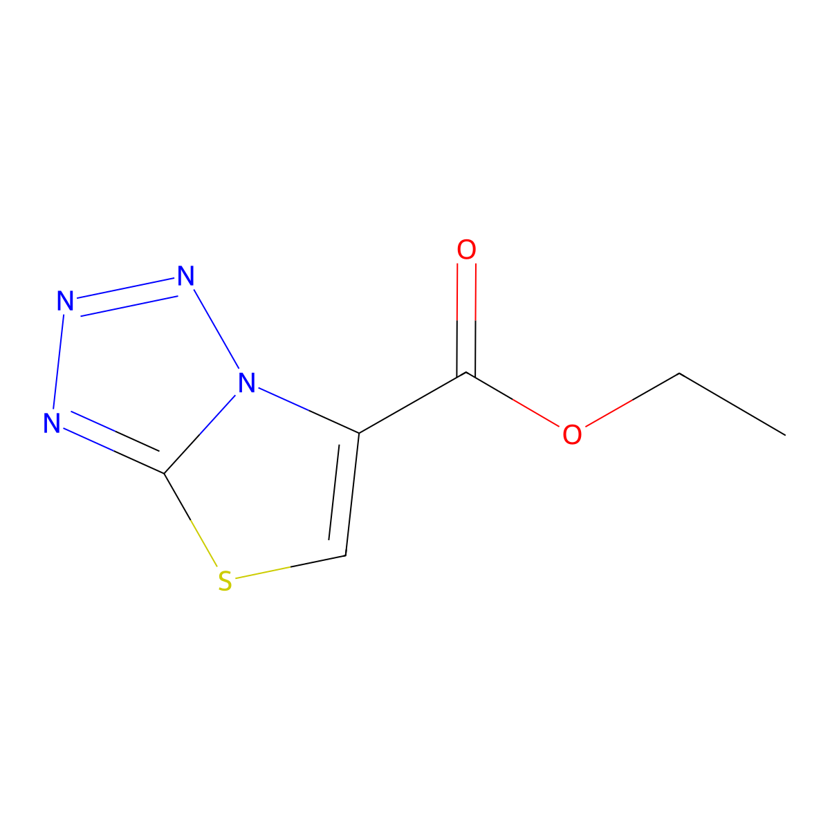 Ethyl [1,2,3,4]tetrazolo[5,1-b][1,3]thiazole-6-carboxylate molecular structure, CAS 2470439-28-0