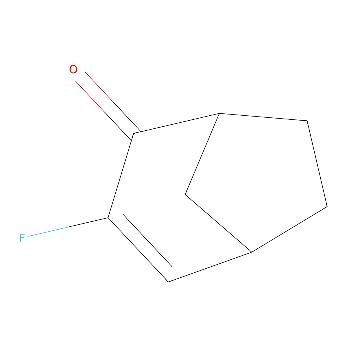 3-Fluorobicyclo[3.2.1]oct-3-en-2-one molecular structure, CAS 2470439-86-0