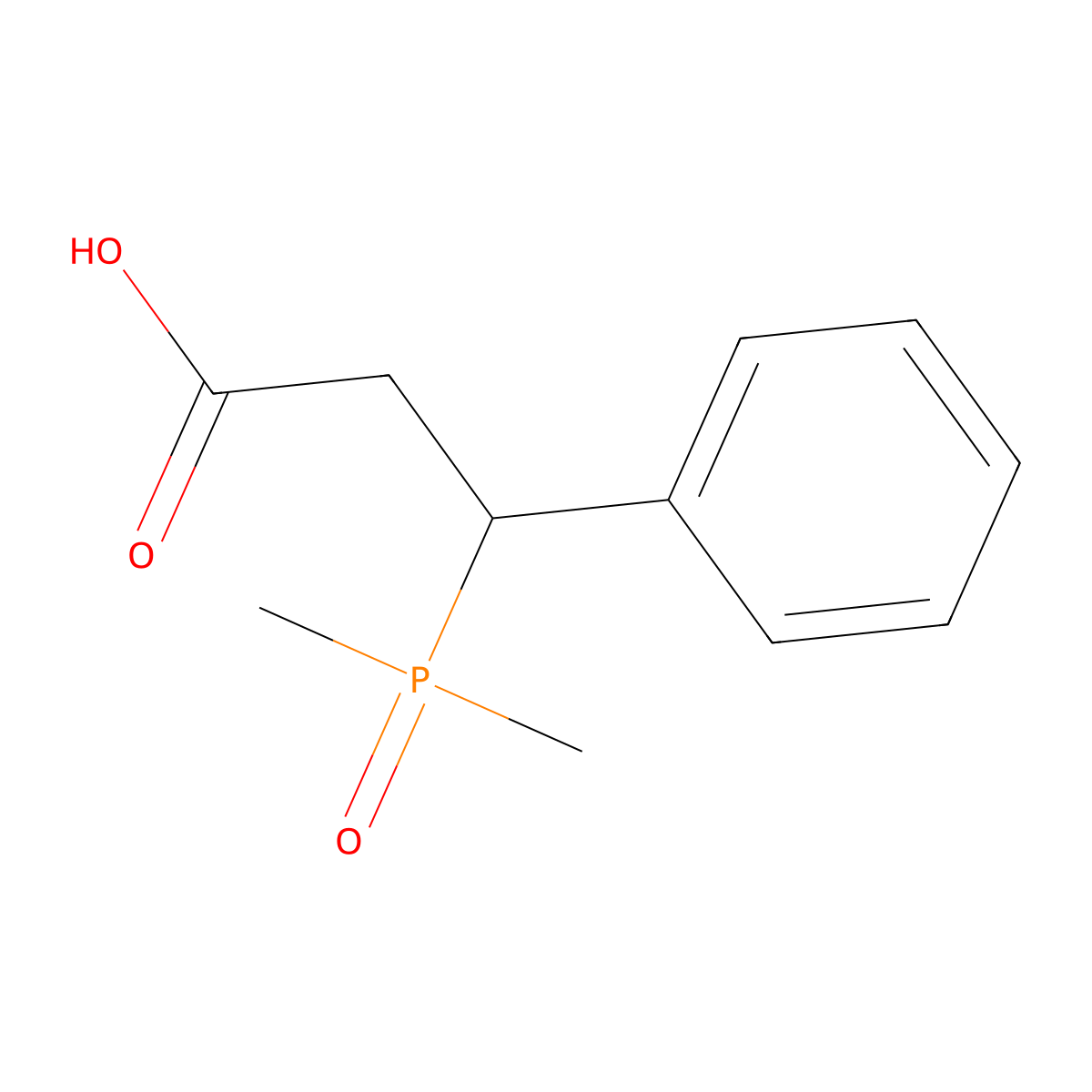 3-(Dimethylphosphoryl)-3-phenylpropanoicacid molecular structure, CAS 2470439-88-2