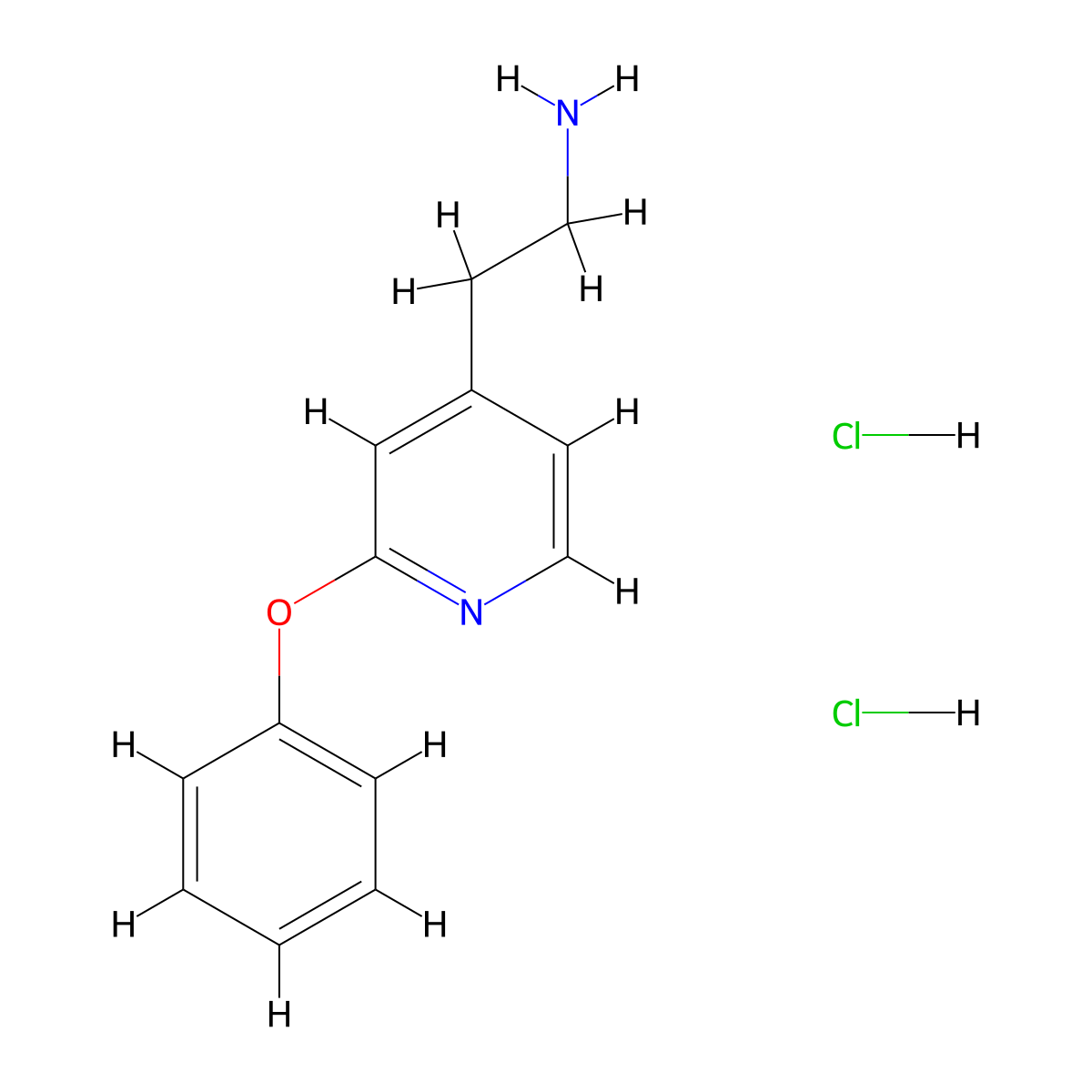 2-(2-Phenoxypyridin-4-yl)ethan-1-amine dihydrochloride molecular structure, CAS 2470439-97-3