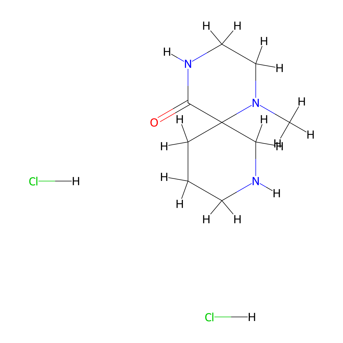 1-Methyl-1,4,8-triazaspiro[5.5]undecan-5-one dihydrochloride molecular structure, CAS 2470440-03-8
