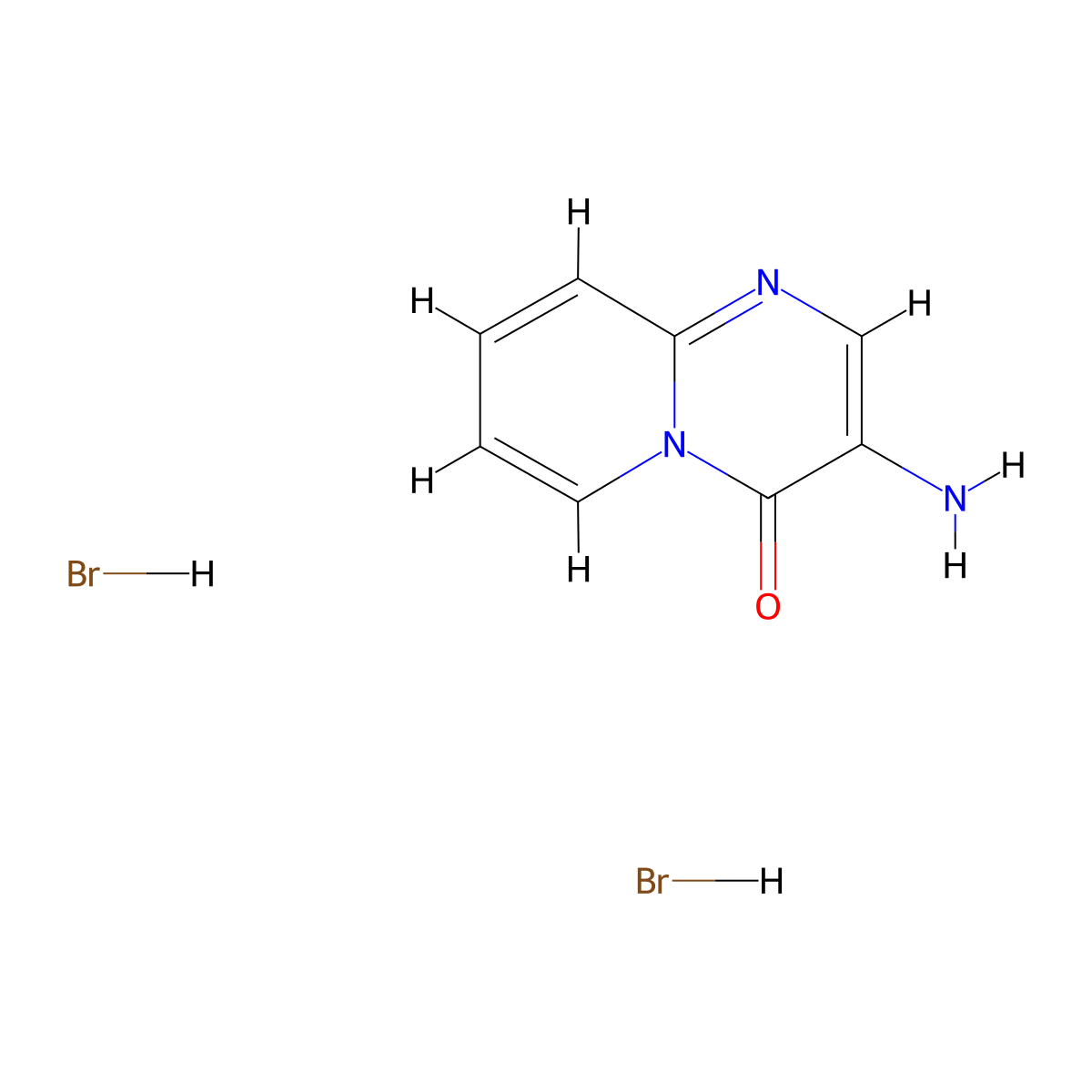 3-amino-4H-pyrido[1,2-a]pyrimidin-4-one dihydrobromide molecular structure, CAS 2470440-44-7